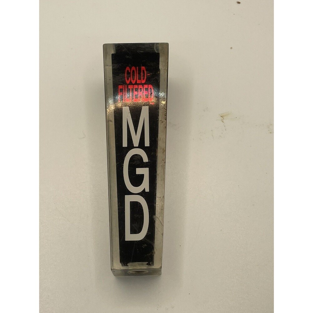Vintage MGD Cold Filtered 4.5'' Beer Tap handle